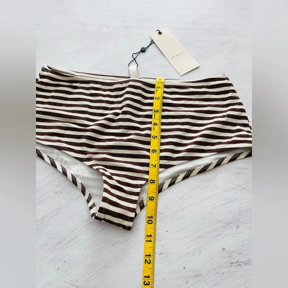 Free People Bec + Bridge Barbara Boy Leg Bikini Bottoms Size 10 NWT $115 - Picture 6 of 7